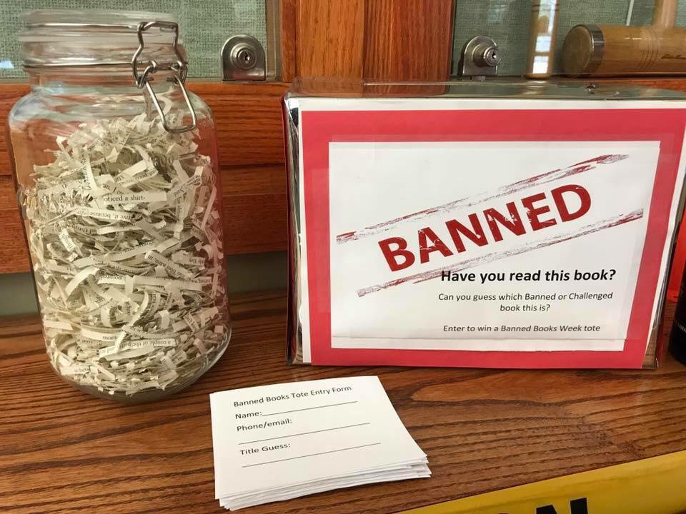 Shredded banned book