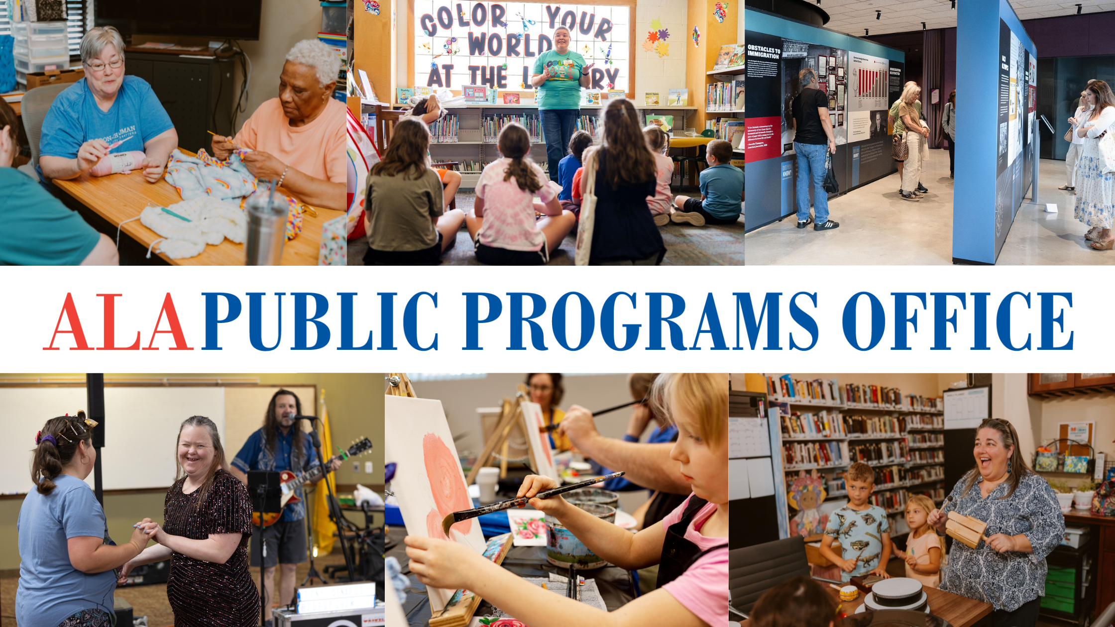 People of all ages participating in Public Programs Office grant projects
