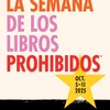Esta Biblioteca Participa en la Semana de los Libros Prohibidos. Oct. 5-11, 2025. La Censura es tan 1984. Lee Por Tus Derechos. ALA.org/BBooks. American Library Association