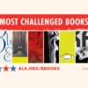 Top Ten Most Challenged Books of 2024. Collage image featuring ten book covers. ALA.org/BBooks. American Library Association. 