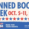 Banned Books Week. Oct 5-11, 2025. Censorship is so 1984. Read for your rights. ALA.org/BBooks