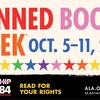 Banned Books Week. Oct 5-11, 2025. Censorship is so 1984. Read for your rights. ALA.org/BBooks