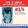 Los 10 Libros Más Cuestionados de 2024: #3/4 Ojos azules. Por qué es importante este libro: bit.ly/bluestBR ALA.org/BBooks American Library Association