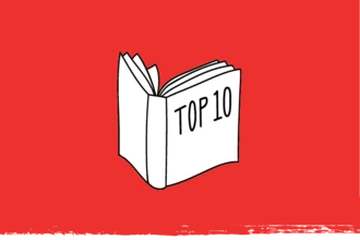 Book with cover that reads "Top 10"