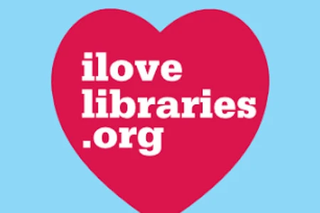 i love libraries heart logo