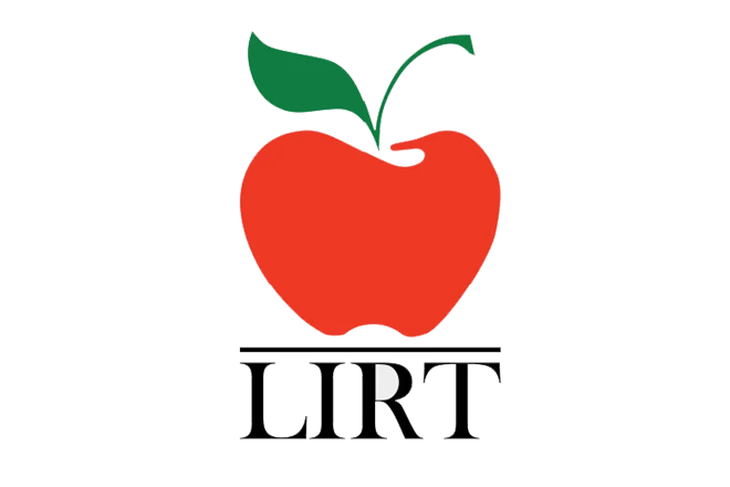 LIRT logo with apple